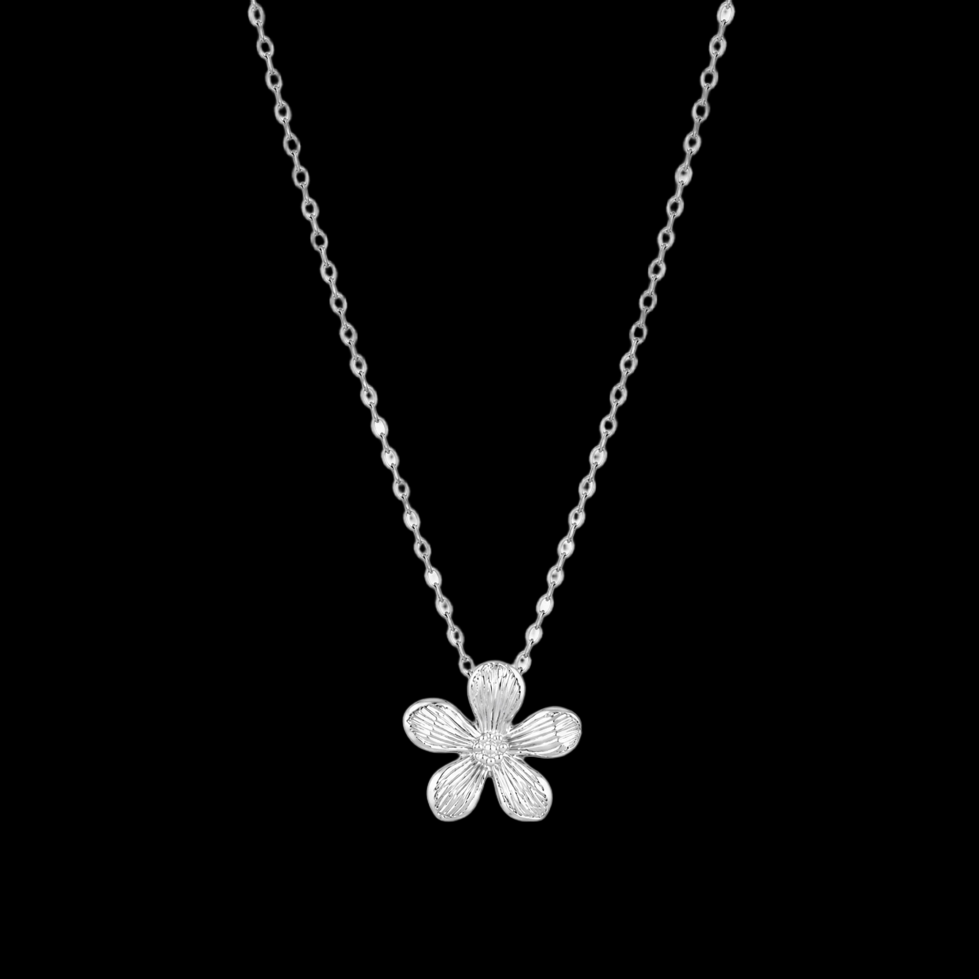 Gold-Tone Necklace with Flower Pendant for Everyday Styling
