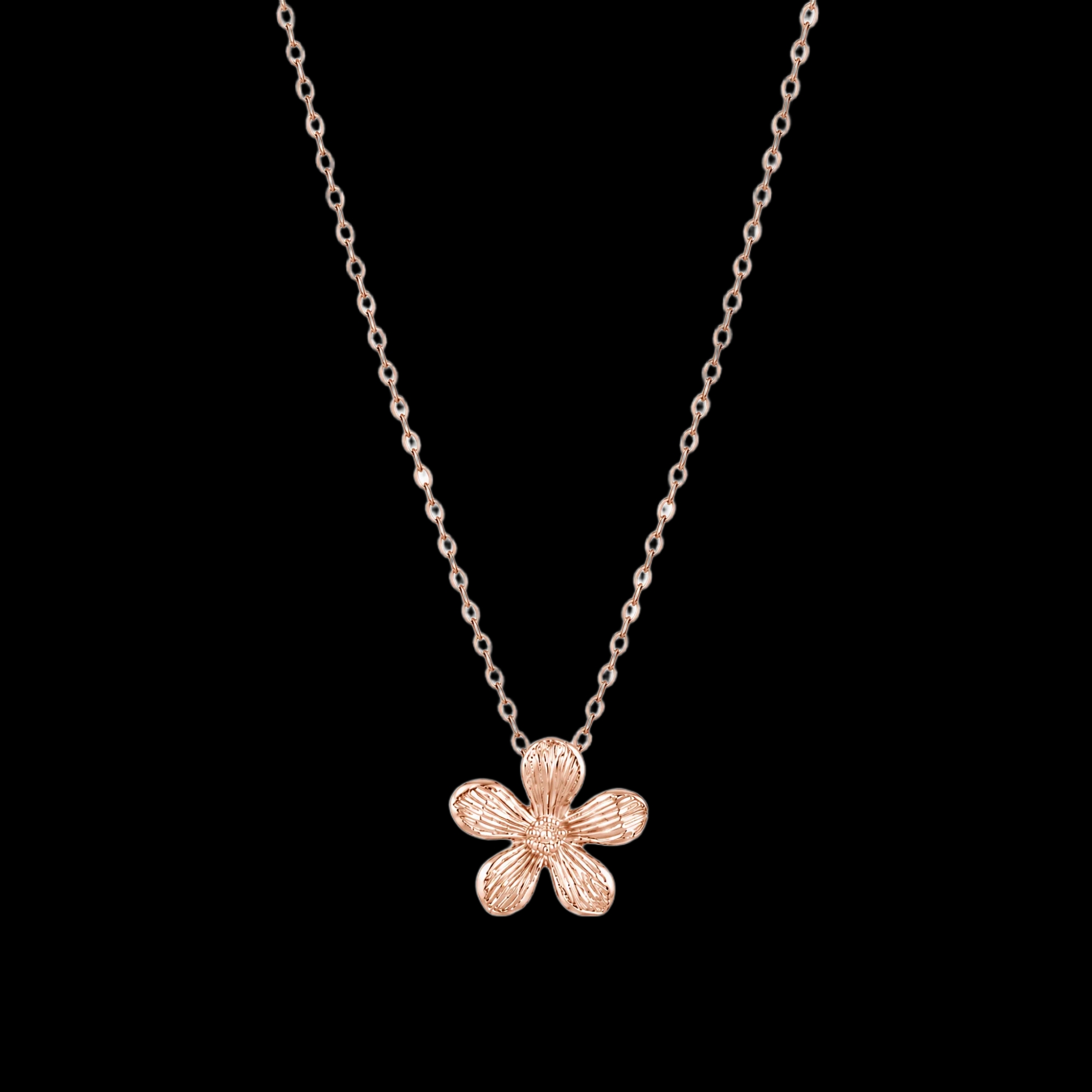 Gold-Tone Necklace with Flower Pendant for Everyday Styling