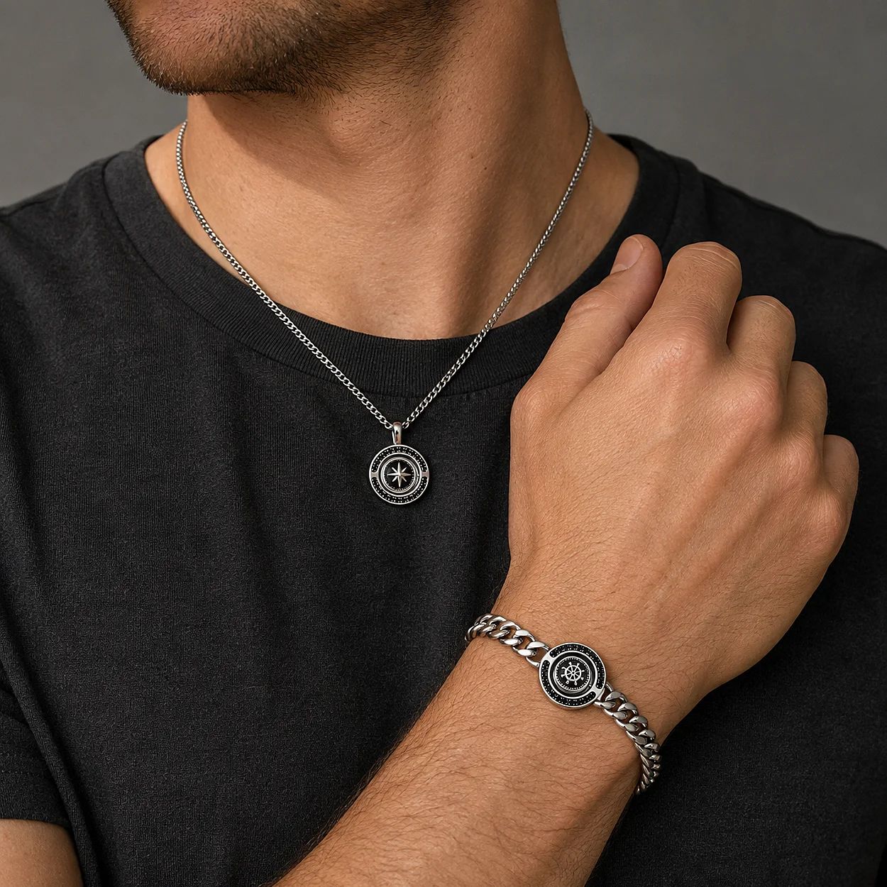 Men Necklaces, High‑Grade Stainless Steel Pendant Jewelry for Men