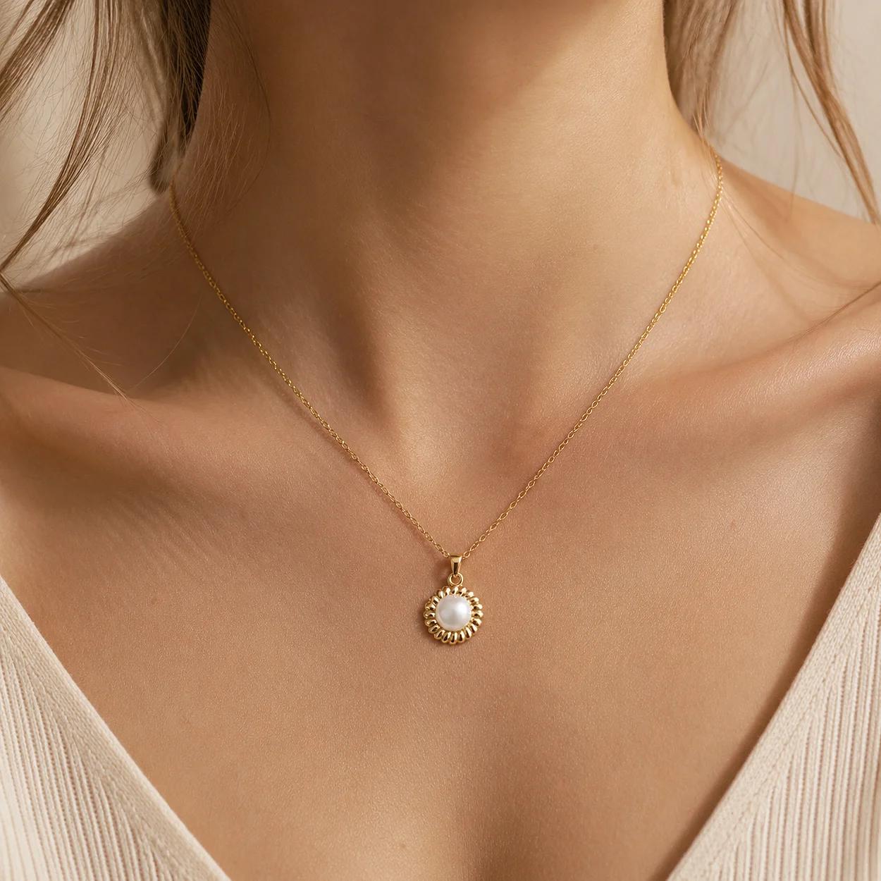 Women Necklaces | Delicate Gold-Tone Pendant Style