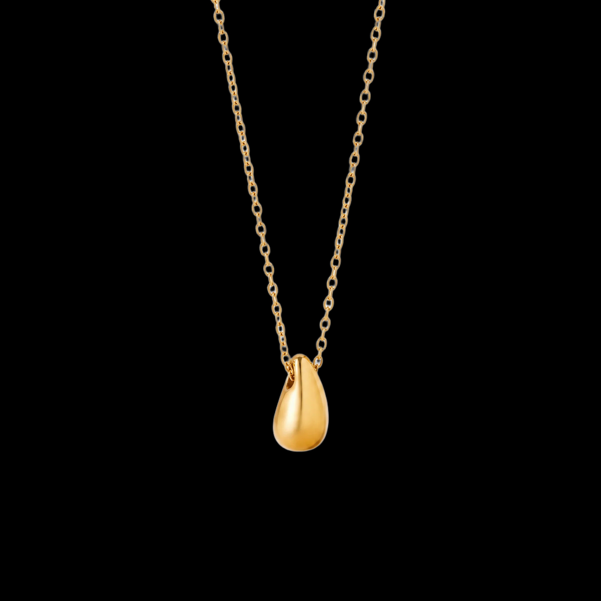 Women's Necklace with Teardrop Pendant