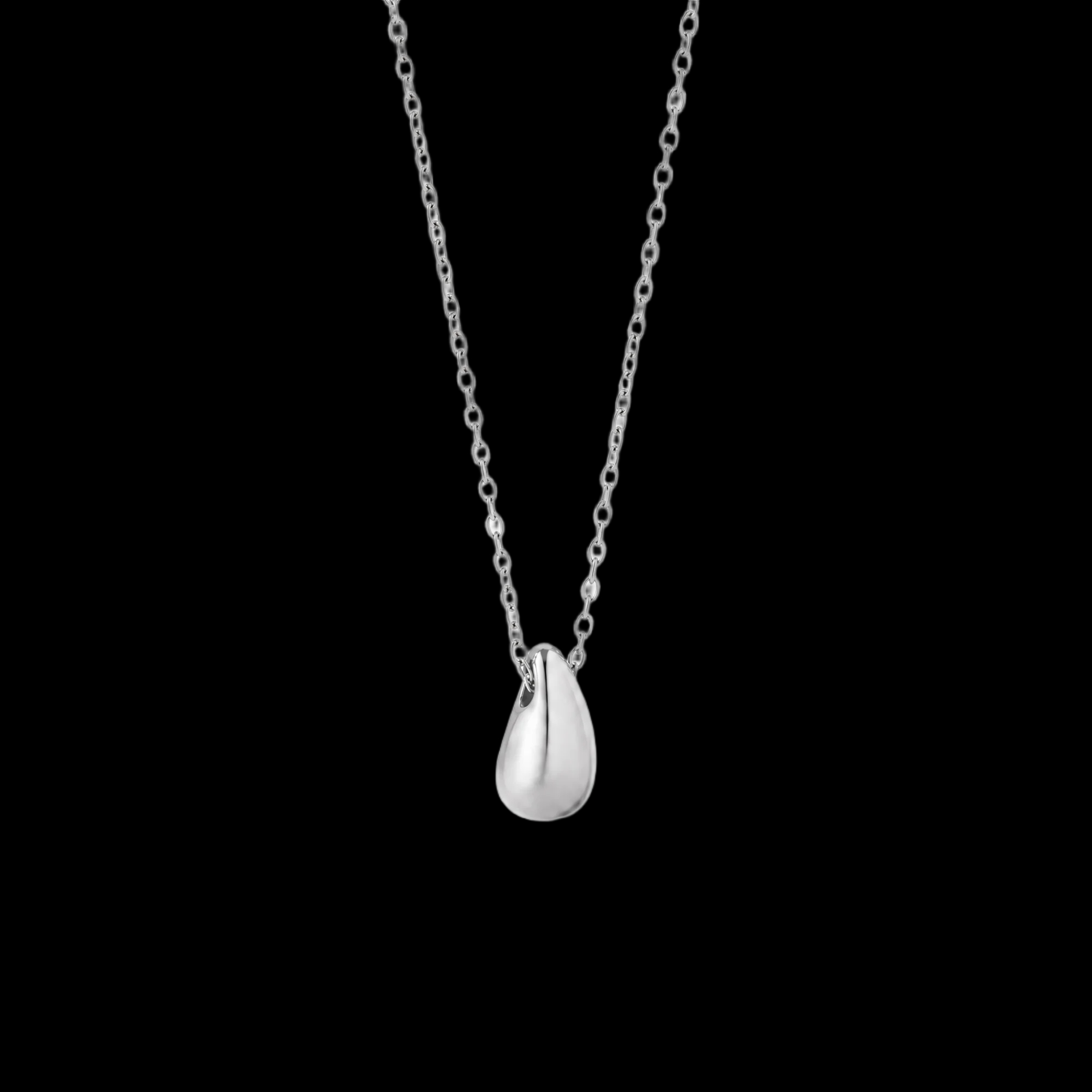 Women's Necklace with Teardrop Pendant
